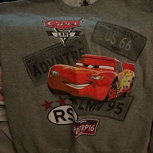 Disney Parks Lightning McQueen crew neck sweater ! Cars Disney!